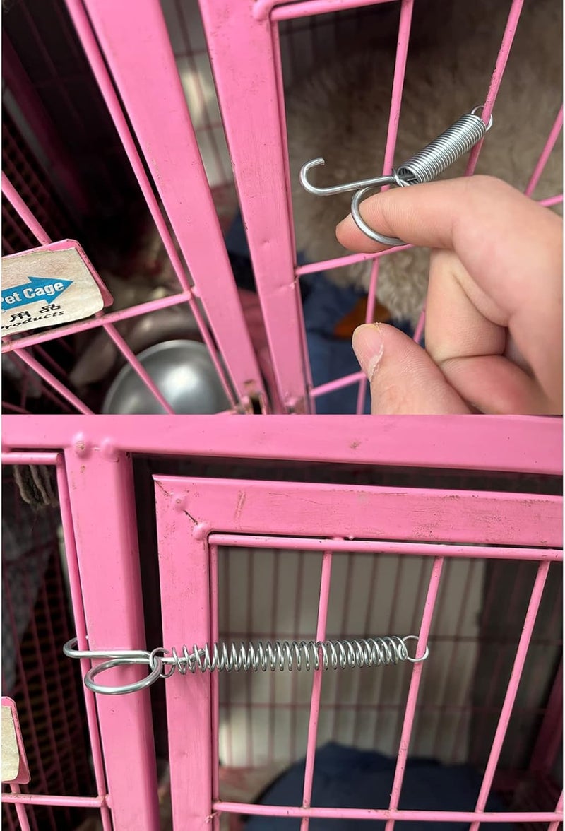 Cheerock 10pcs Spring Latch Hook for Cat, Bird, Rabbit Cages, Compatible with Large Bird, Parrot, Cat - Image 3